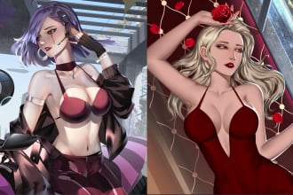 draw anime, manga or game characters