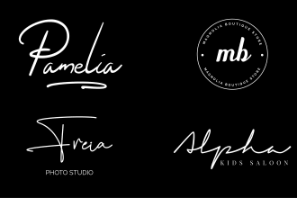 do luxury handwritten business signature logo design
