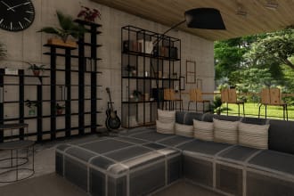 do interior 3d modelling, rendering