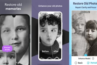 enhance, restore, and retouch your blurry or old photos