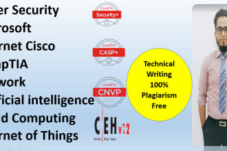 do cybersecurity technical writing and course proposals