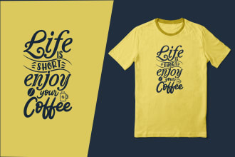 create custom typography and trendy t shirt design