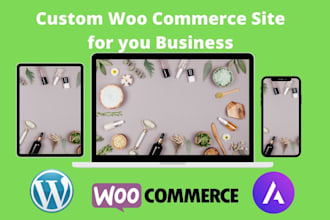 design ecommerce business website using woo commerce