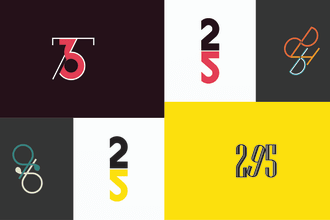 design minimalist name or number logo