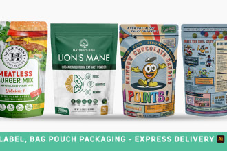 creative mylar bag, pouch design, standup pouch, chips, pouch packaging design