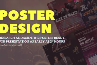design beautiful flyers and posters