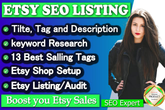 optimize etsy seo listing to rank and boost etsy sale, etsy shop setup