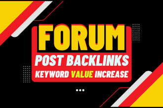provide high authority forum posting SEO backlinks