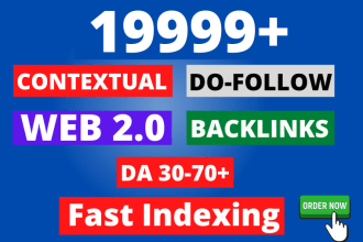 provide high quality web 2 0 backlinks for better rankings