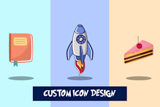 do custom flat icon design for your business