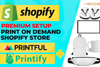 build premium print on demand shopify store with printful