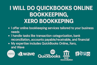 do quickbooks online bookkeeping, xero bookkeeping