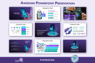 design and edit powerpoint presentation and slides documents