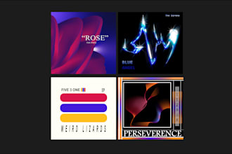 design your experimental rock music covers