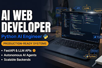 be your ai engineer, for ai website developement, ai website, using python