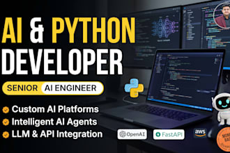 be your ai engineer, for ai website developement, ai website, using python