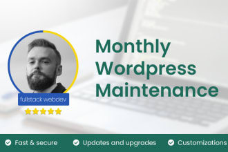 maintain your wordpress website