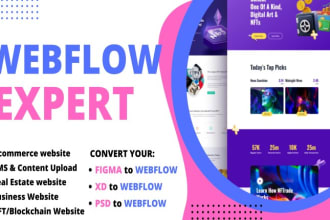 design webflow website, convert figma to webflow