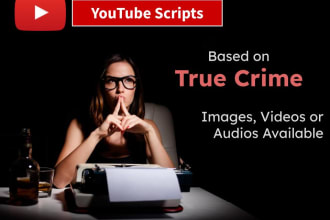 create a true crime article or script