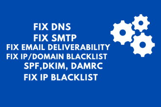 fix dns, improve email deliverability and remove ip blacklist