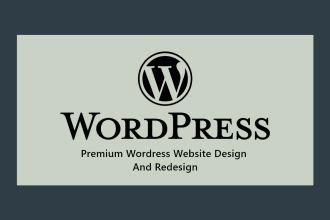 build a premium wordpress website design, wordpress redesign