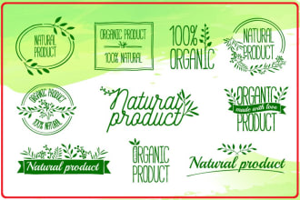 do creative design for natural logo with in 12 hours