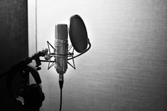 record a professional indian male voice over in english, hindi or spanish