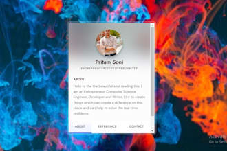 do your frontend web development in HTML, CSS javascript, and many more