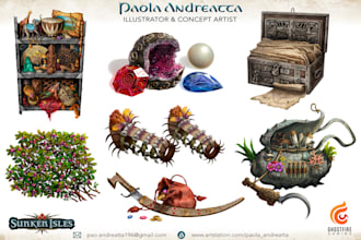 draw props and weapons