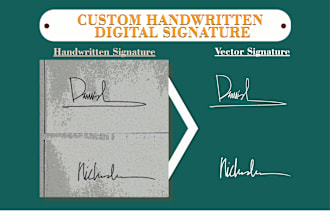 custom handwritten digital signature