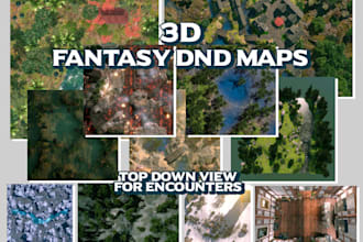 create 3d dnd maps or encounter areas, animation is optional