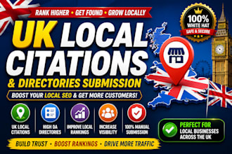 do 350 UK local citations or UK local listing for gmb ranking