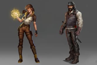 create concept art and characters for your project