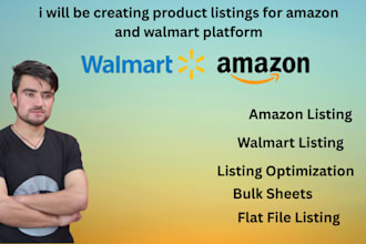 list your products on amazon and walmart marketplace and optimize them