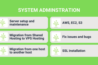 manage your linux, ubuntu, AWS, cpanel, and vps servers