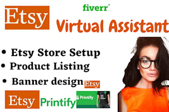 create etsy store, etsy setup, etsy seo with product listing