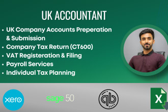 prepare UK company accounts and corporation tax return ct600