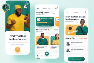 develop educational app, elearning, online course app and website