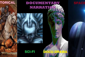 do a british documentary narration 500 words for 10 dollars in various styles