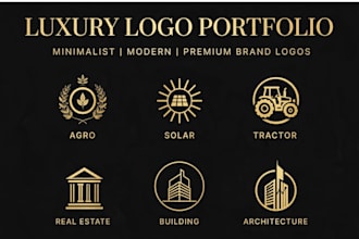 create a luxury modern minimalist business logo design
