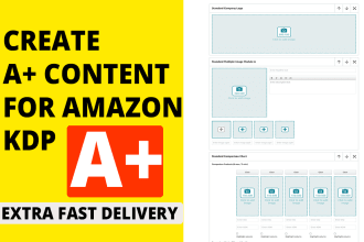 design a captivating a plus content for amazon KDP book