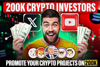 promote your crypto coin, token, ico, nft in 200k crypto investors