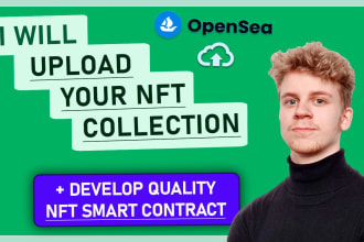 bulk upload nfts to opensea with metadata to ipfs with smart contract fast