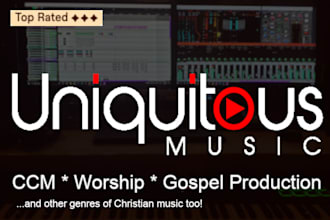 be your music producer for christian worship, ccm, gospel songs