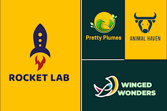 create symbolic, watermark, emblem, typo and all kind logo design