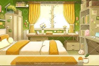 draw vtuber background, vtuber assets