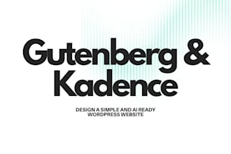 be your gutenberg kadence block specialist