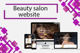 design responsive beauty salon or spa website