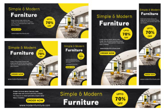design google ads banner, website banners or web banner