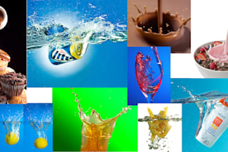 photographs of moments, effects, splashes, movements, instants
